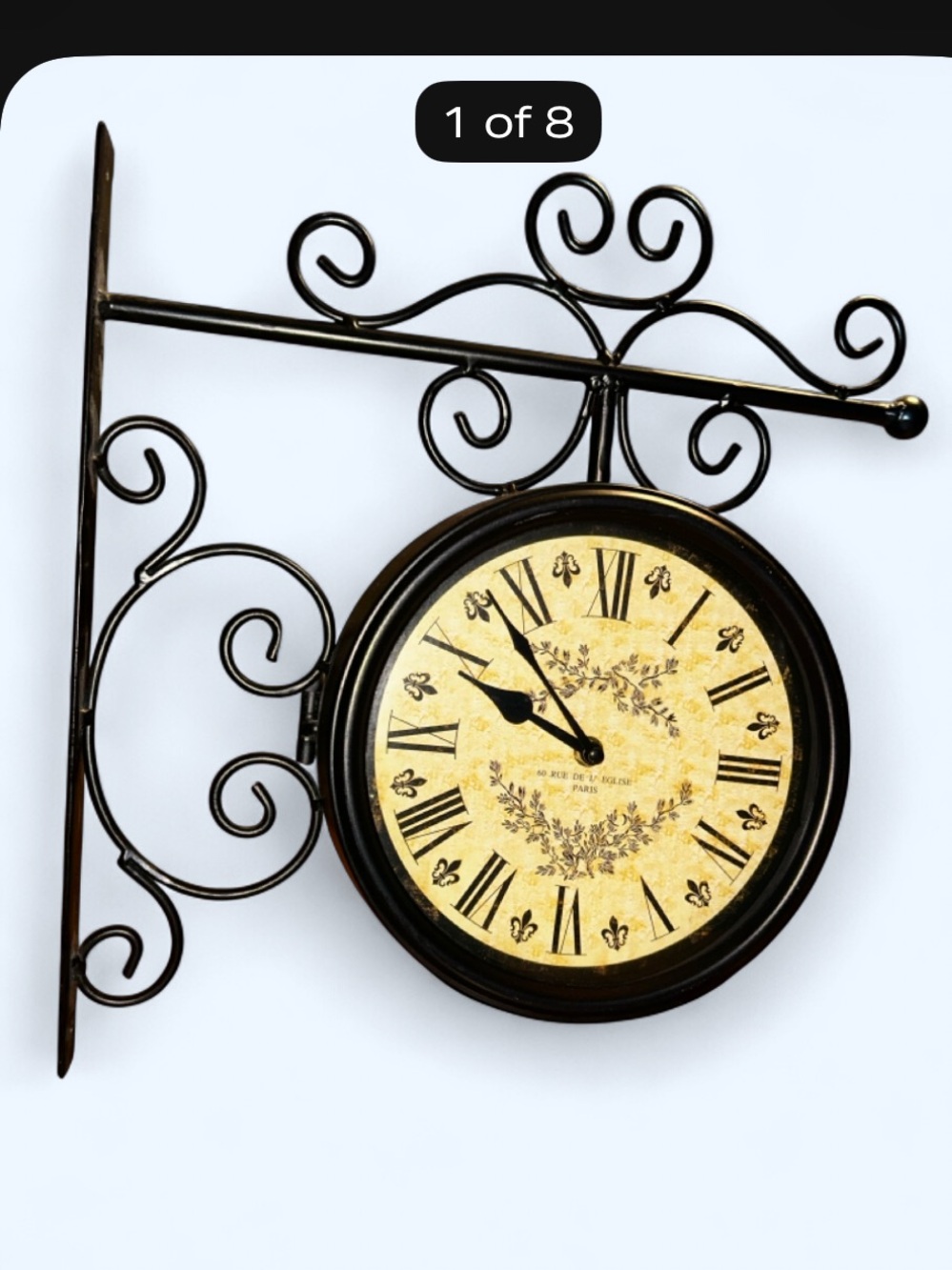 Double Sided Station Clock in Excellent Condition. Absolutely Gorgeous!